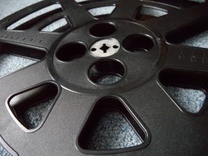 Old style film reel wheel